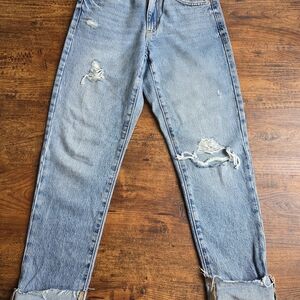 Garage Light Blue Distressed Women's Jeans